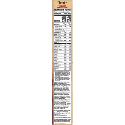 Vista 7 de Cheerios Cereal de desayuno crujiente de avena y canela, 15.2 oz