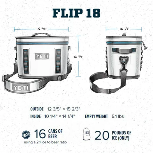 Vista 4 de YETI Hopper Flip 18 - Enfriador suave portátil