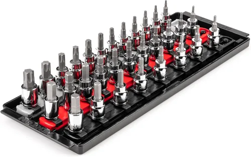 Vista 8 de TEKTON Juego de dados hexagonales largos de 3/8 pulgadas de impulso con estuche, 8 piezas (1/8-3/8 pulgadas) SHB91313 Long
