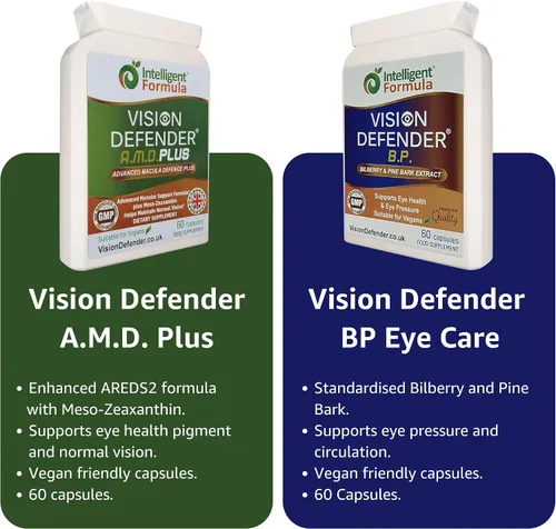 Vista 5 de Vision Defender A.M.D. Plus & BP Eye Care Bundle – Suplementos avanzados para los ojos con AREDS2