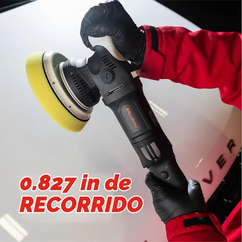 Vista 7 de Maxshine 21mm, 6" M21 Pro & 12mm, 3" M312 Pulidora de doble acción Combo - 6 velocidades, rosca de 5/16”-24 - Herramienta de detalle automotriz