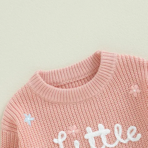 Vista 46 de VISGOGO Suéter a juego para hermanitas grandes y pequeñas, ropa de una sola pieza