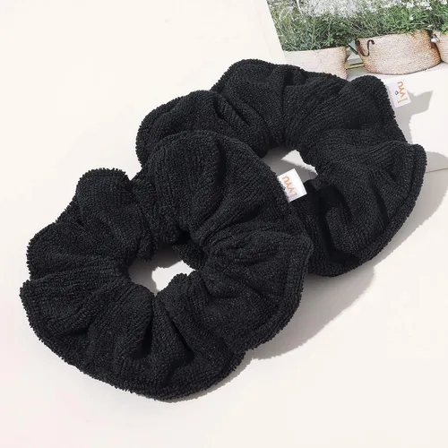 Vista 7 de Ivyu Toalla de microfibra para secar el cabello, banda elástica grande de fibra para rizar el cabello para la ducha, productos para el cabello