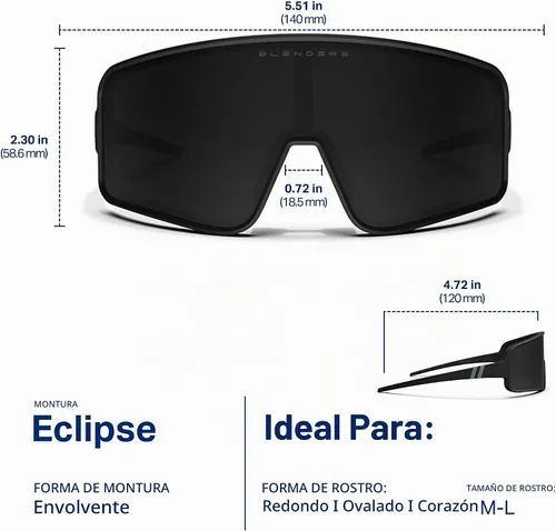 Vista 7 de Blenders Eyewear Eclipse - Gafas de sol polarizadas - Lente envolvente - 100% protección UV - Para hombres y mujeres Concord Rápido