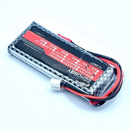 Vista 3 de 7.4V 2S 1500mAh 25C LiPO batería JST enchufe para RC modelo avión FPV Drone