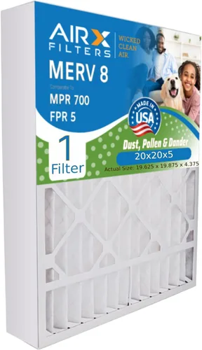 Vista 5 de AIRx Filters Filtro de aire plisado MERV 8 de 16 x 25 x 4, compatible con Honeywell FC100A1029 EXPXXFIL0016, fácil instalación, elimina alérgenos