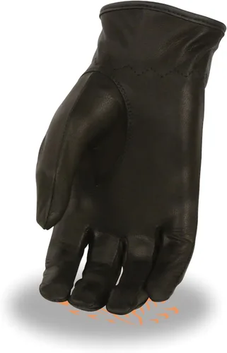 Vista 2 de Shaf Guantes de piel para mujer, perforados, ligeros, sin forro, color negro (regular)