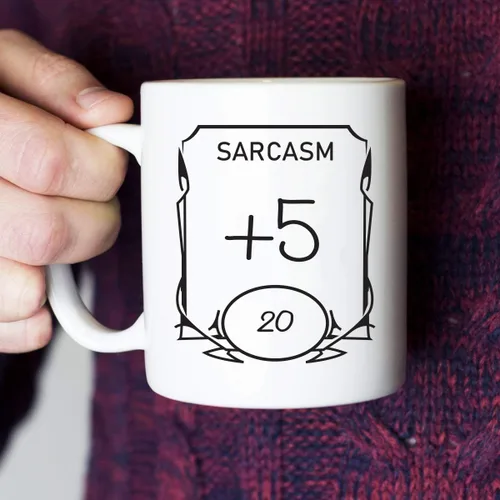 Vista 3 de D&D Stats Mug - Taza de café de cerámica blanca de 11 onzas, Dungeons and Dragons, RPG, DnD, regalo para geeks