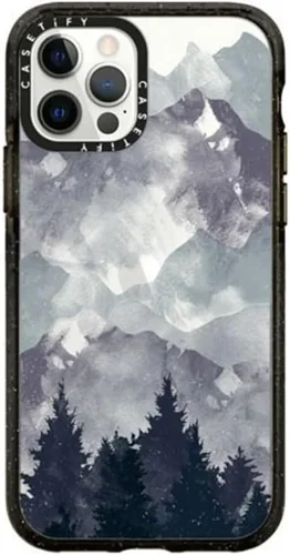 Vista 31 de CASETiFY Impact - Funda para iPhone 12 y iPhone 12 Pro, Bearly Awake, color negro transparente