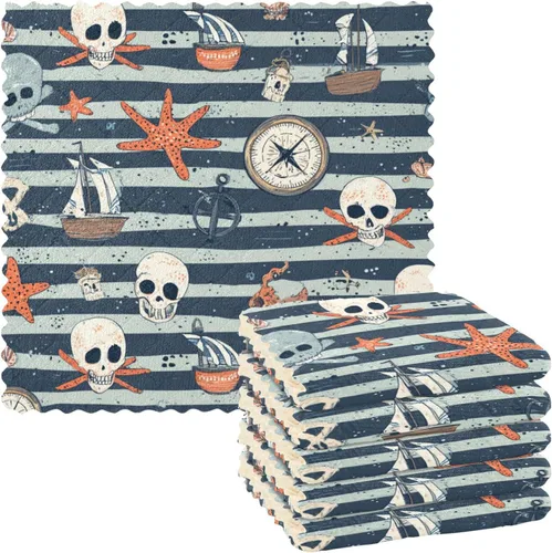 Vista 15 de Autumn Poppy Flowers06 - Juego de 6 paños de limpieza de microfibra para autos, máquina súper absorbente