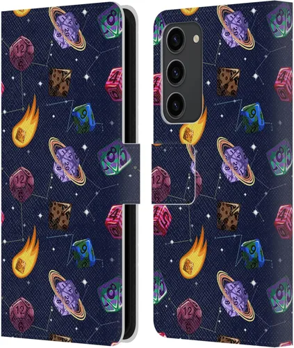 Vista 43 de Head Case Designs Officially Licensed Carla Morrow Colorful Space Dice Patterns Leather Wallet Case Compatible with Samsung Galaxy A07 4G