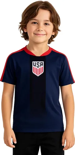 Vista 11 de Icon Sports - Camiseta de día de juego de la Federación de Fútbol de EE. UU. con licencia oficial - Unisex para niños