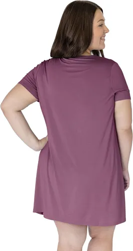 Vista 3 de Kindred Bravely Camisón de maternidad y lactancia con dobladillo tulipán Camisón de lactancia materna para mujer