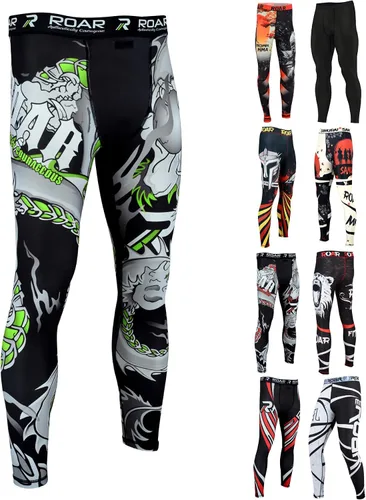 Vista 43 de Roar MMA - Pantalones de compresión para entrenamiento de gimnasio