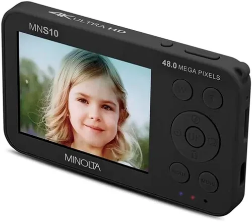 Vista 4 de Minolta Cámara digital de 48MP - Video HD Ultra Slim 4K, pantalla LCD IPS de 2.9”, lente de enfoque automático con estabilización digital de imagen