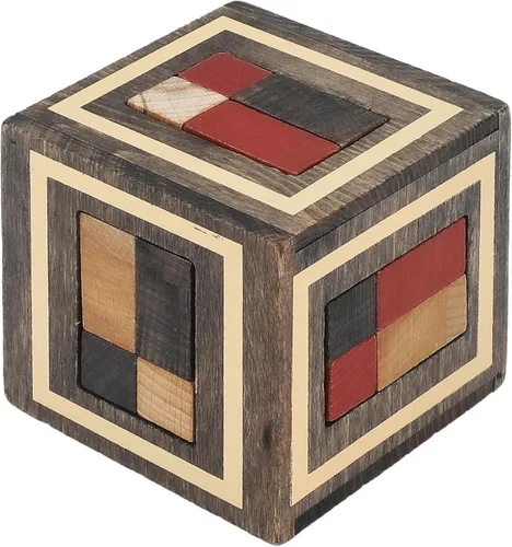 Vista 10 de Sharp Brain Zone Cubo de rompecabezas de madera 3D (estilo 9Z 16T) Colorido rompecabezas de madera ecológico para estimulación mental, enfoque