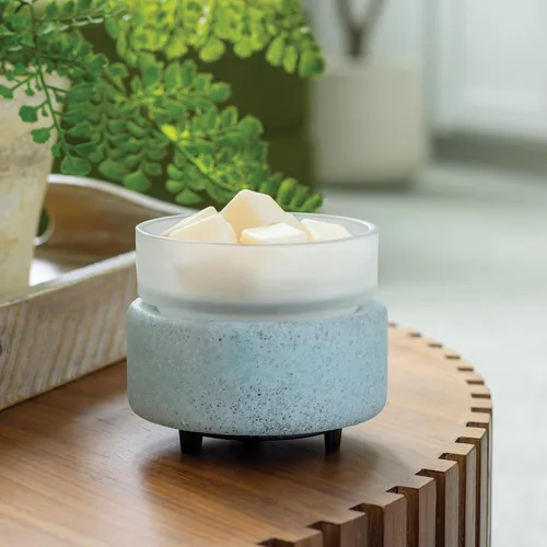 Vista 3 de Candle Warmers ETC Beach Glass - Calentador de fragancia 2 en 1