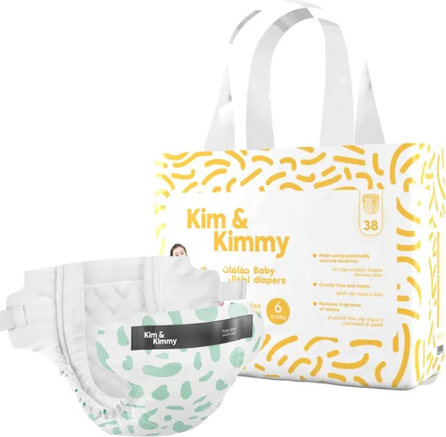 Vista 24 de Kim & Kimmy Pañales ecológicos, talla 2, 9-18 libras, 72 pañales – Protección contra fugas de 12 horas, sin erupciones, hipoalergénicos, ultrasuaves