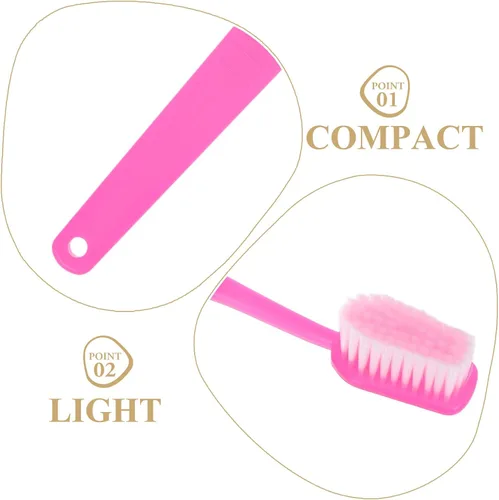 Vista 8 de SHINEOFI 1 cepillo de dientes gigante, accesorio de fotos para decoración de fiestas y eventos divertidos, 15.55 pulgadas, rosa
