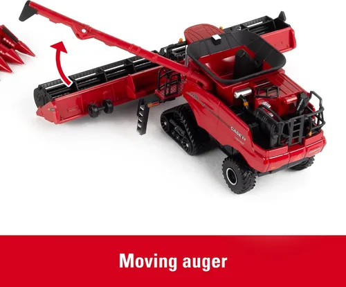 Vista 3 de 1/64 Case IH 7250 Cosechadora de orugas con cabezales de maíz y grano Colección Prestige 44327