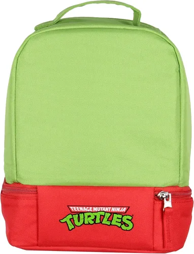 Vista 6 de INTIMO Teenage Mutant Ninja Turtles TMNT All Turtles - Lonchera de doble compartimento (Raphael) de 9 pulgadas
