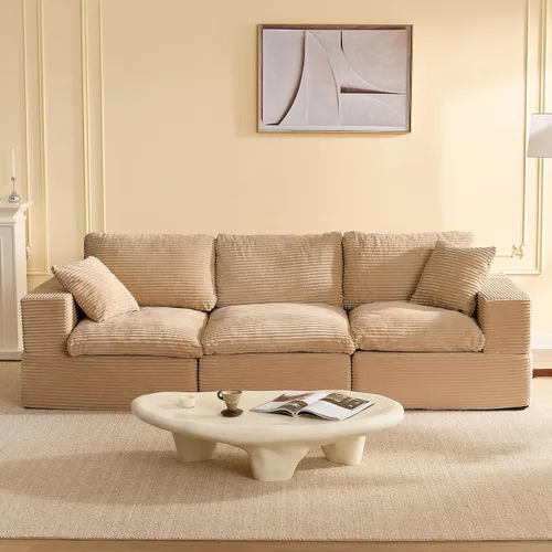 Vista 37 de Sofás seccionales de 106.3 pulgadas para sala de estar, sofá en nube, sofá modular seccional, sofá convertible, sofá de asiento profundo, juego