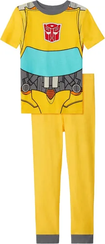 Vista 9 de Transformers Conjunto de pijama de algodón de 4 piezas para niño pequeñogrande