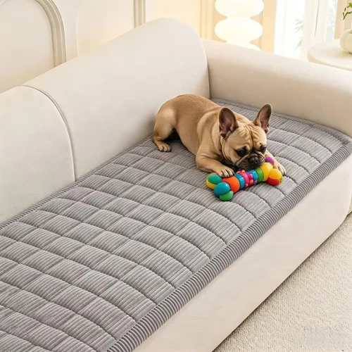 Vista 14 de MEETSKY Funda de sofá lavable para perros, fundas de sofá para sofá de 2 cojines, protector de sofá biplaza antideslizante, apto para mascotas