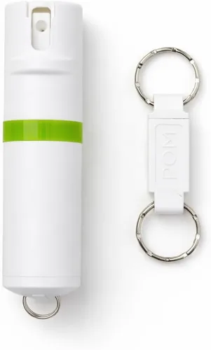 Vista 31 de POM Pepper Spray Keychain, Quick Key Release for Instant Access, Flip Top Safety, Maximum Strength OC Formula with UV Marking Dye, 25 Bursts, 10 ft