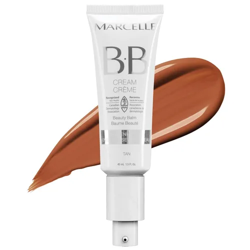 Vista 10 de Marcelle BB Cream Beauty Balm - Crema hidratante de color justo, hidratación ligera, hipoalergénica, no comedogénica, sin fragancia ni aceite, libre