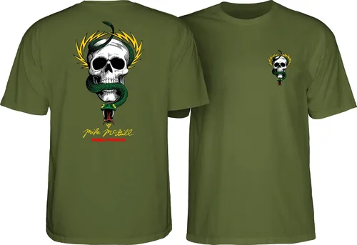 Vista 13 de Powell Peralta Camisetas de calavera y serpiente de Mike McGill Negro
