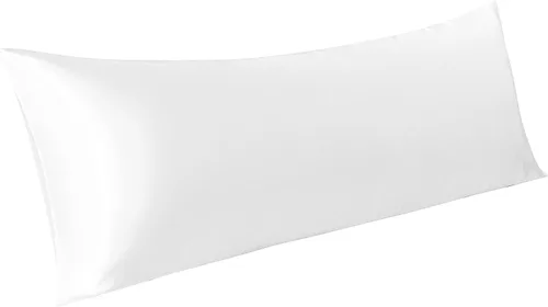 Vista 11 de BEDSUM Paquete de 2 fundas de almohada de satén de seda King para cabello y piel, suaves y lujosas, fundas de almohada con cierre de sobre, 20 x 36