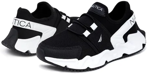 Vista 6 de Nautica - Zapatillas para correr para niños Zapatos cómodos para niños y niñas Tallas para niños grandes y pequeños - (Con cordonesElástico)