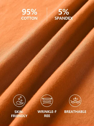 Vista 70 de Camisa Attraco de algodón, con tirantes estilo espagueti, con brasier incorporado, 2 paquetes, para mujer