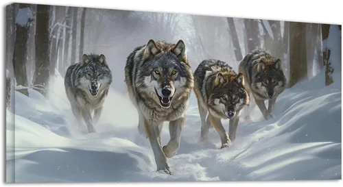 Vista 10 de YONICA Lienzo de pared de animales de la naturaleza, pintura de pared de águila, impresión artística de águila calva voladora impresa en lienzo