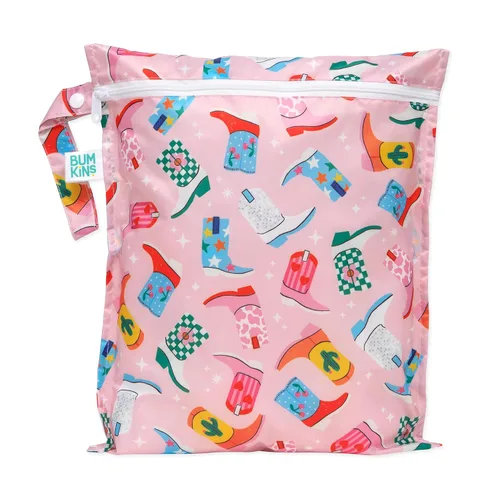 Vista 30 de Bumkins Bolsa Húmeda Colgante Impermeable Grande para Bebé, Lavandería, Ropa Sucia, Viajes, Traje de Baño, Pañales de Tela, Piscina, Toallas