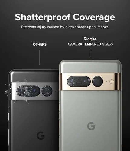 Vista 8 de Ringke Protector de lente de cámara (3 unidades, protección multicapa) compatible con Google Pixel 7 Pro, cubierta de vidrio templado para cámara