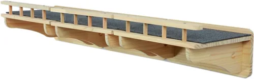 Vista 9 de SHENGOCASE Escalones para gatos montados en la pared de madera maciza de 6.7 x 7.5 pulgadas, muebles de pared para gatos, estantes y escaleras