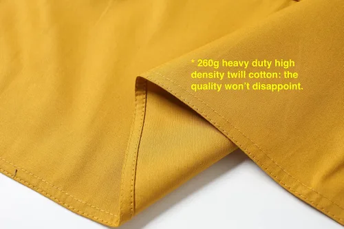 Vista 11 de Jeelow Delantal de cocina de algodón o sarga de algodón para hombres y mujeres, ajustable con bolsillos ajustables