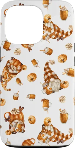 Vista 10 de Autumn Pumpkin Spice Motif for Thanksgiving Cute Fall Gnome Case for iPhone 17