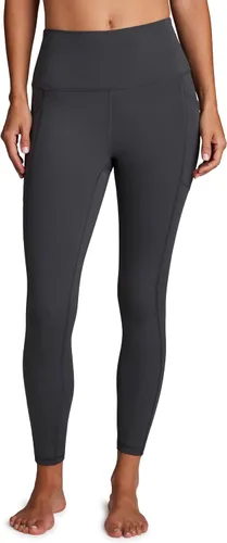 Vista 13 de RBX Leggings activos de cintura alta a prueba de sentadillas hasta el tobillo para mujer, leggings de yoga 7/8 con bolsillos 7/8 rojo polvoriento