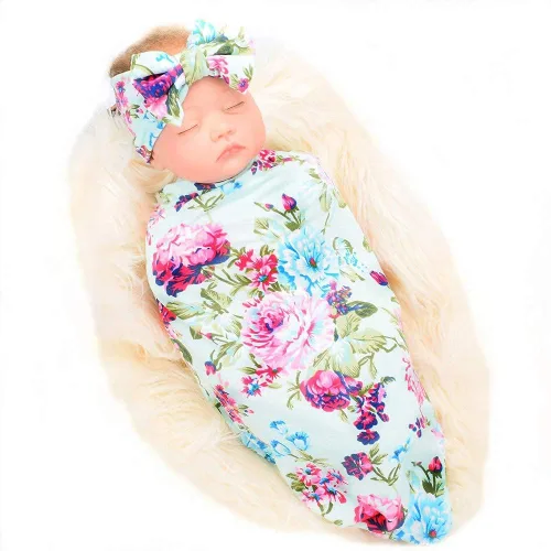 Vista 14 de Galabloomer Bata de maternidad y manta de recepción de bebé, conjunto de bata y manta a juego para el parto de mamá