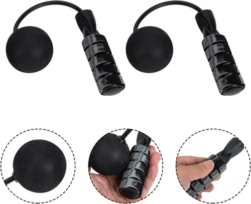 Vista 3 de SUPVOX Cordless Skip Rope with Dual Ball Bearings for Rapid Speed and Safety Weighted PVC EVA Sports Jumping Rope for Fitness Body Shaping and