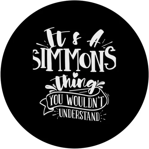 Vista 3 de It's A Simmons Thing You Wonot Understand - PopSockets familiares personalizados intercambiables PopGrip