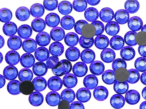 Vista 22 de Allstarco SS6 0.071 in Azul Aguamarina Y202 - Diamantes de imitación termoadhesivos de cristal DMC termoadhesivos para arte de uñas, set de calor
