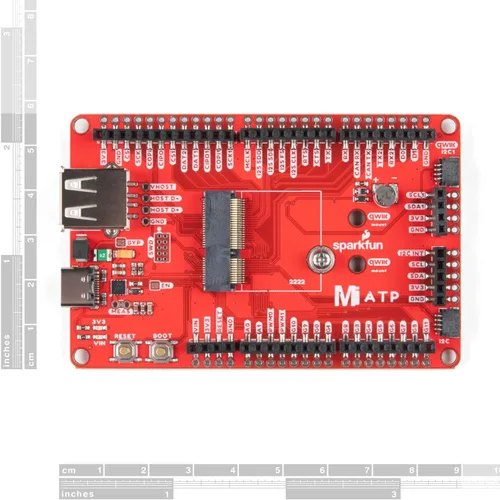 Vista 2 de SparkFun MicroMod ATP Carrier Board-Modular Interface Ecosistema-Conecte la placa de microcontrolador/procesador a varios periféricos de la placa