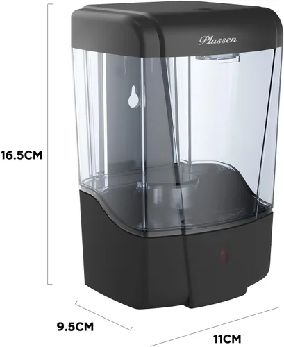 Vista 8 de Dispensador de Jabón de Montaje en Pared, Dispensador Automático de Desinfectante de Manos 600ml Gel y Líquido Sin Contacto Dispensador de Jabón