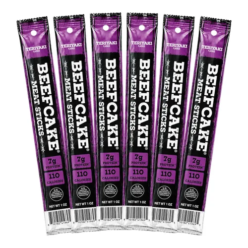 Vista 11 de Beefcake Jerky Barras de carne seca de jalapeño y miel, bocados proteicos de calor dulce, 9g de proteína, 3 barras