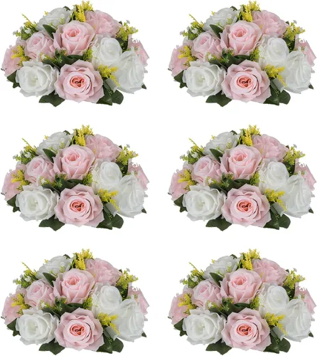 Vista 60 de NUPTIO Rosas Artificiales Negras Flores: Ramo de Flores Falsas Decoraciones de Halloween - 15 Cabezas Centros de Mesa de Rosas Artificiales con Base