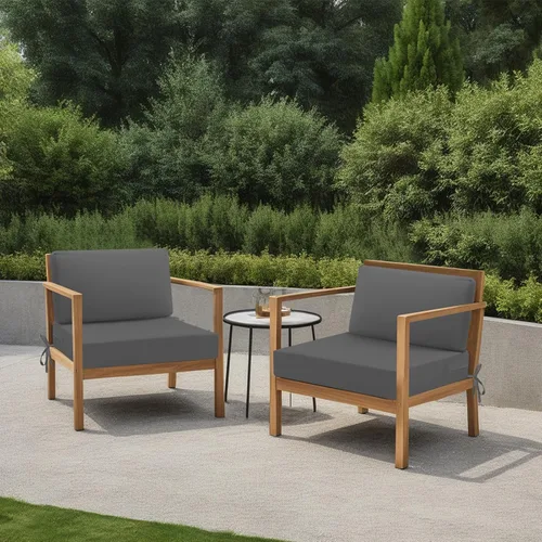 Vista 2 de idee-home Cojines impermeables para asiento de exteriores, para muebles de patio, cojines de repuesto para asiento profundo Hampton Bay